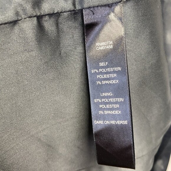 BCBG Paris Adjustable Straps Body Con Lined Dress Women Sz 6 Black Side Zipper - Picture 6 of 16